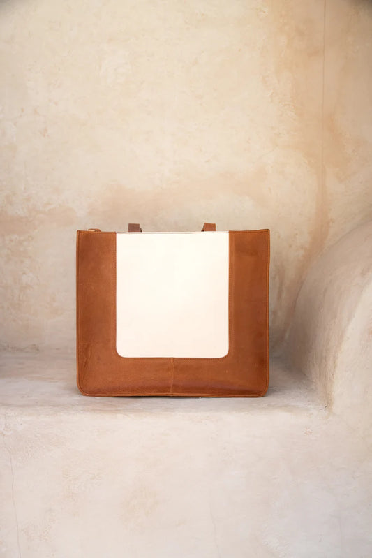 Petra Tote Bag By Hobo & Hatch - Chestnut Antq