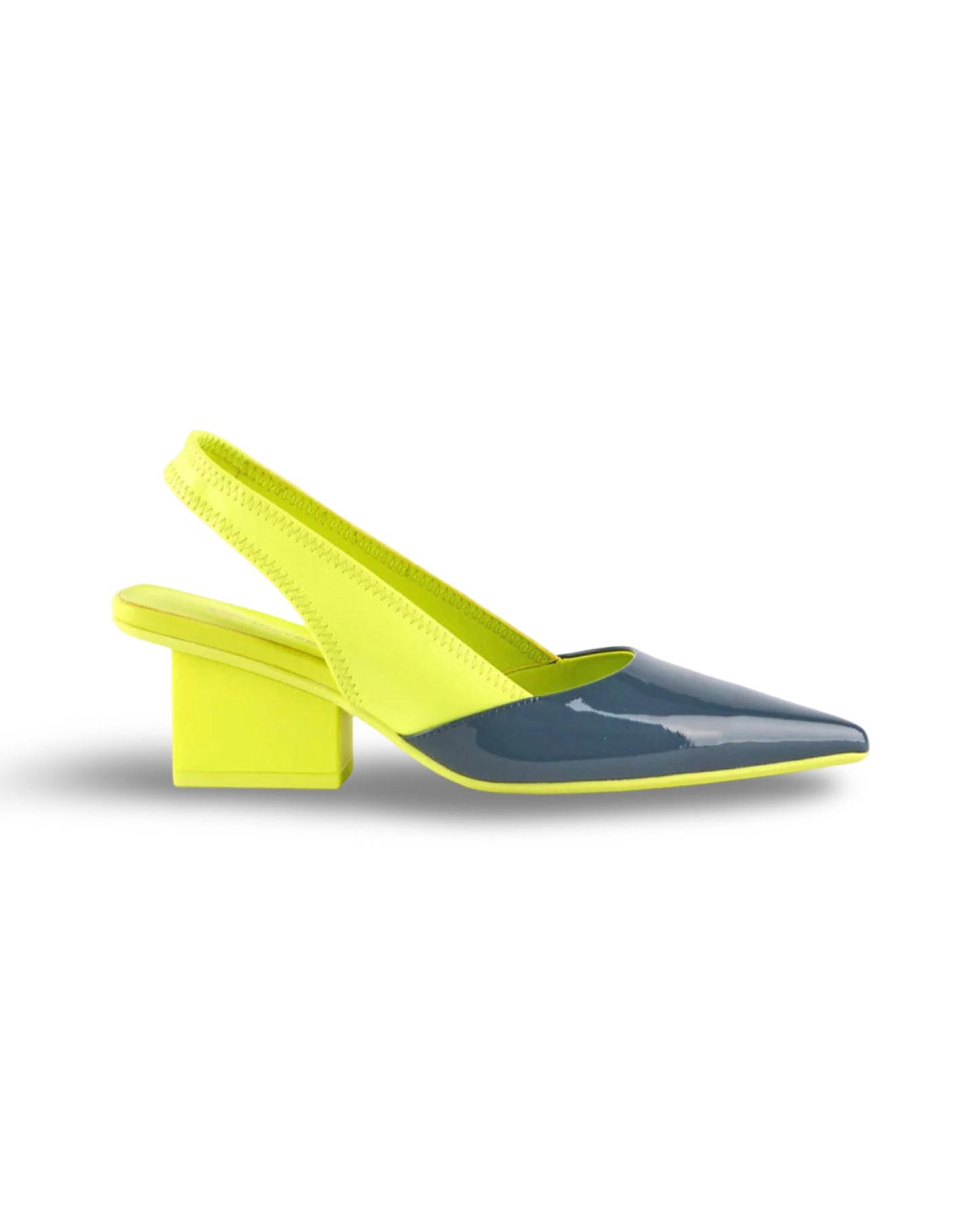 Raila Slingback Mid By United Nude - Cyber Lime