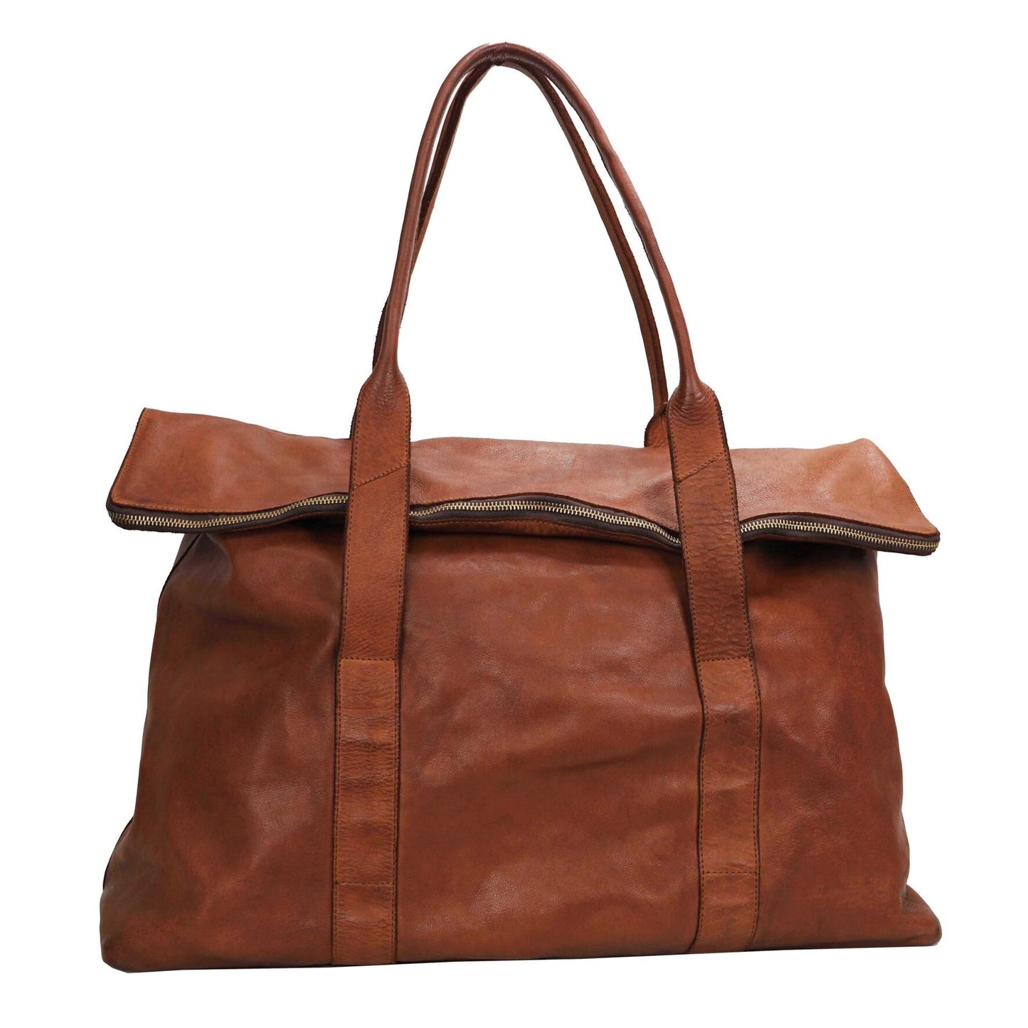 Kerina Travel Bag By Kompanero - Cognac