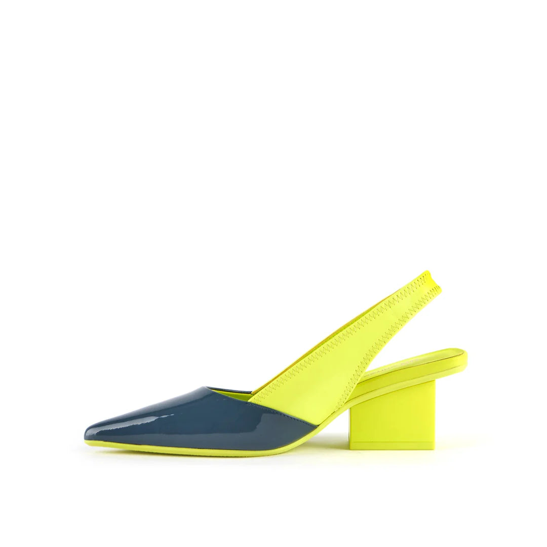 Raila Slingback Mid By United Nude - Cyber Lime